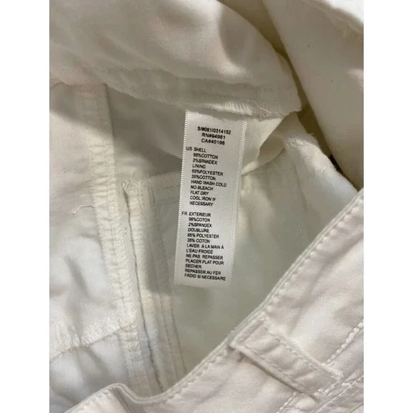 21 Shorts Women's Cuffed White Size S - Picture 4 of 4